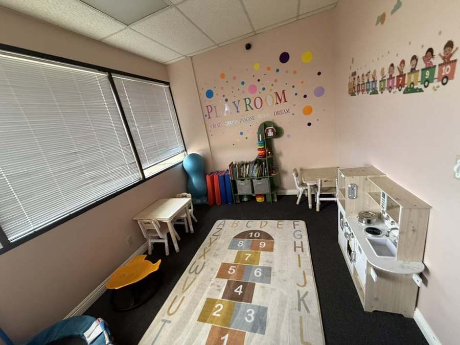 Bright colorful playroom at ABS Harbor City clinic